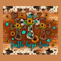 Faith Hope Love Cross Heavyweight Hoodie | Teevron