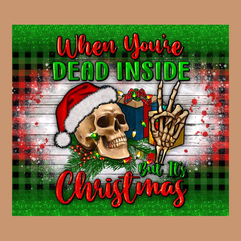 When You’re Dead Inside But It's Christmas Tumbler Heavyweight Hoodie by BundleAndBundleShop | Teevron