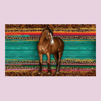Western Horse Serape Tooled Leather Leopard  Sippy Cup Classic Tee | Teevron