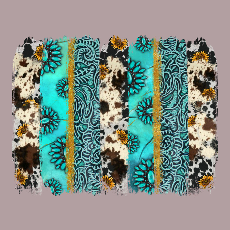Gemstone Sunflower Cowhide Brushstroke Vintage Hoodie by AdoDesignShop | Teevron