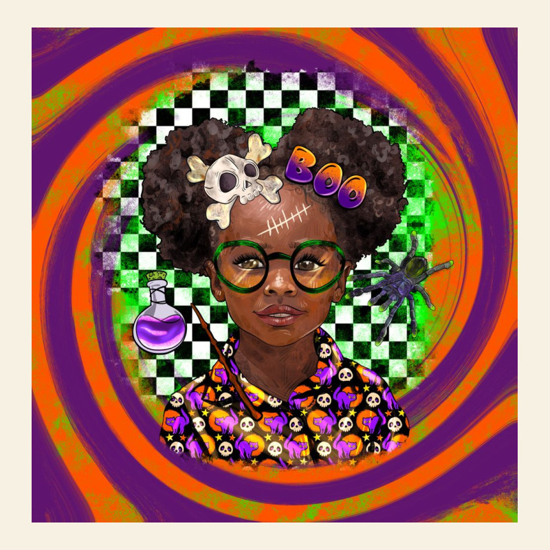 Halloween African Girl Vintage Tee by BarkalooDesign | Teevron