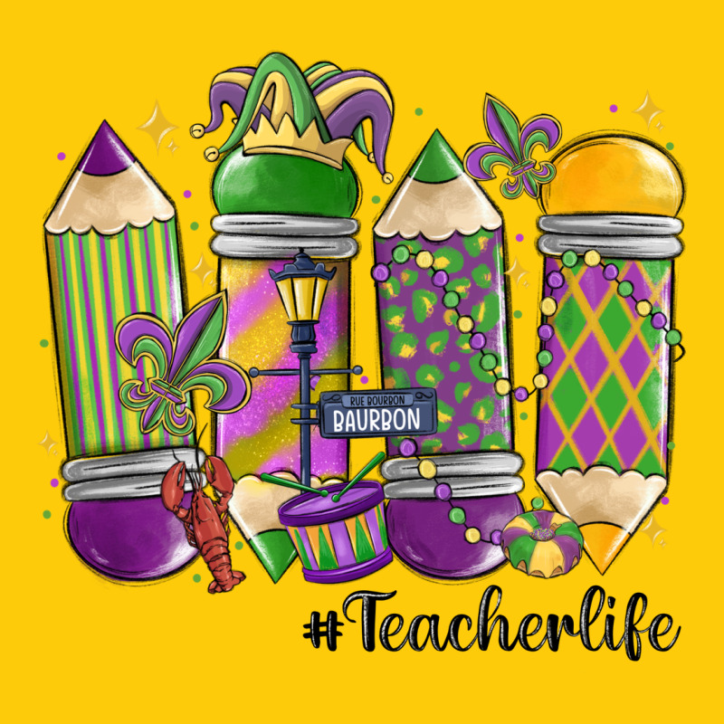 Mardi Gras Teacher Life Premium Hoodie by MaliasSmallBusiness | Teevron
