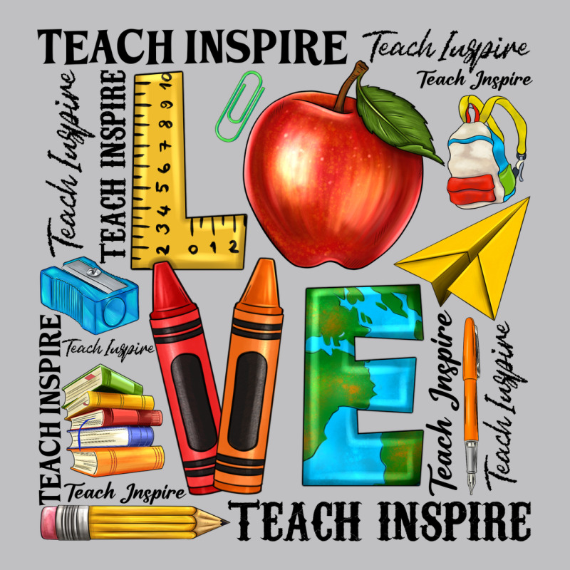 Teach Love Inspire Teacher Long Sleeve Tee by texasbilliewilder | Teevron