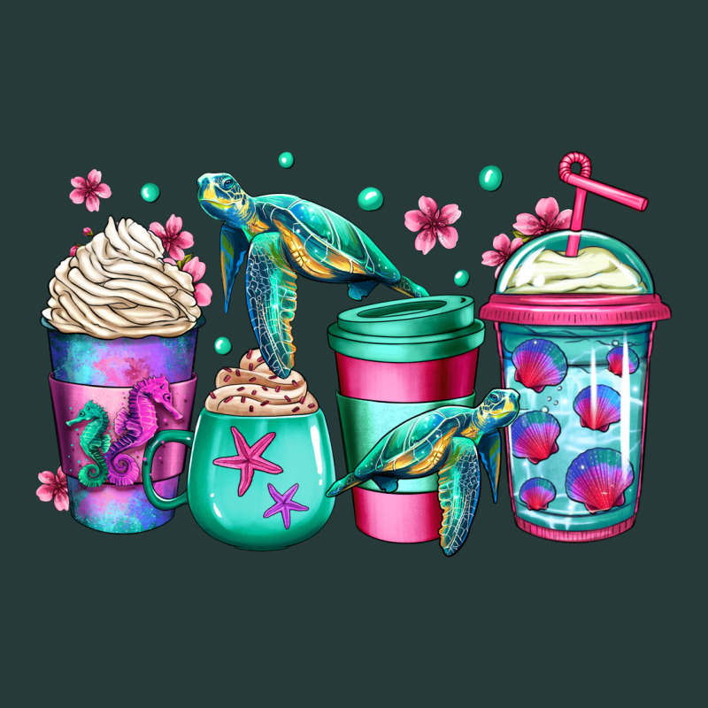 Turtle Coffee Cups Premium Sweatshirt by Jasminsmagicworld | Teevron