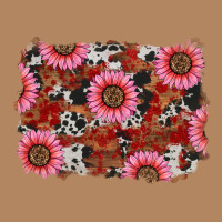 Valentine's Day Sunflowers Leopard Cowhide Background Long Sleeve Tee | Teevron