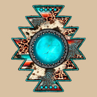 Aztec Leopard Turquoise Gemstone Heavyweight Hoodie | Teevron