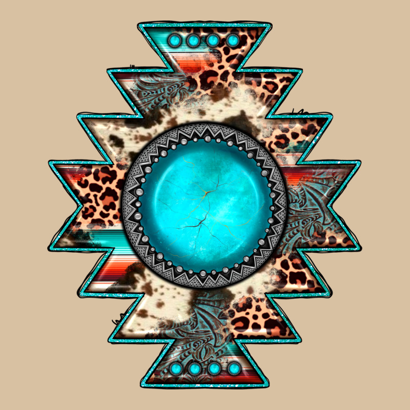 Aztec Leopard Turquoise Gemstone Heavyweight Hoodie by JahusDesignShop | Teevron