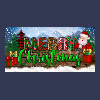 Merry Christmas With Santa Claus License Plate Heavyweight Hoodie | Teevron