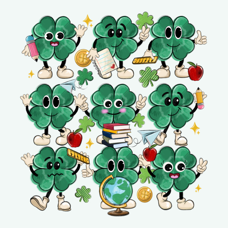 Teacher St Patrick Day Clovers Premium Hoodie by MaliasSmallBusiness | Teevron