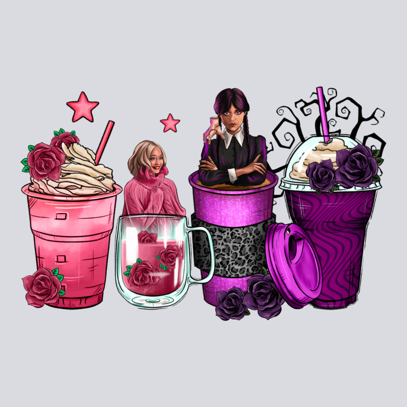 Wednesday And Enid Coffee Cups Zipper Hoodie by Zillion Design Studio | Teevron