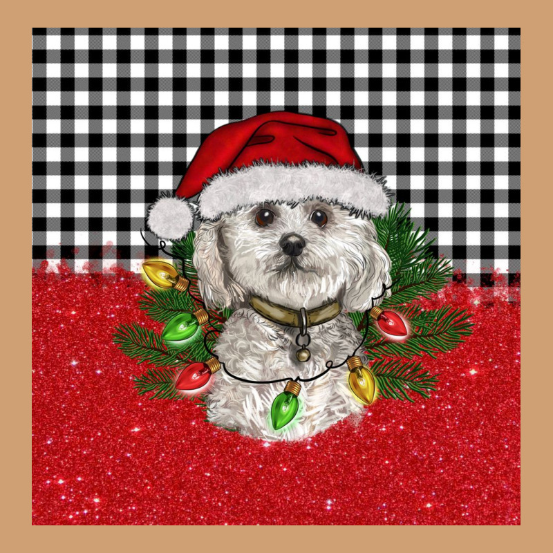 Christmas Bichon Frise Dog Vintage Tee by BarkalooDesign | Teevron