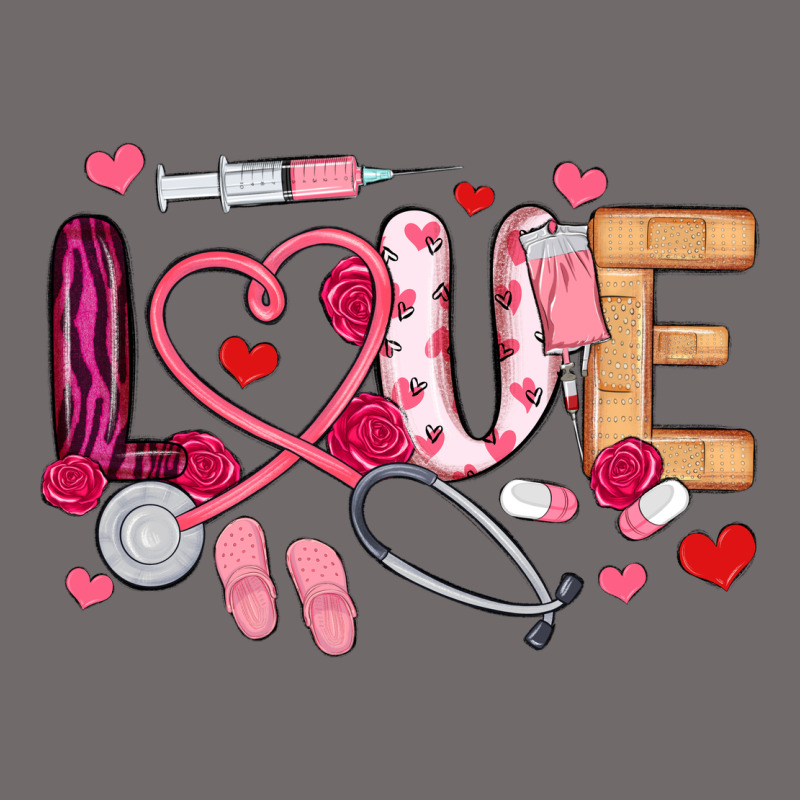 Love Nurse Valentines Day Urban Heavy Tee by MaliasSmallBusiness | Teevron