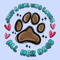 Just A Girl Who Loves All Her Dogs Urban Heavy Tee | Teevron