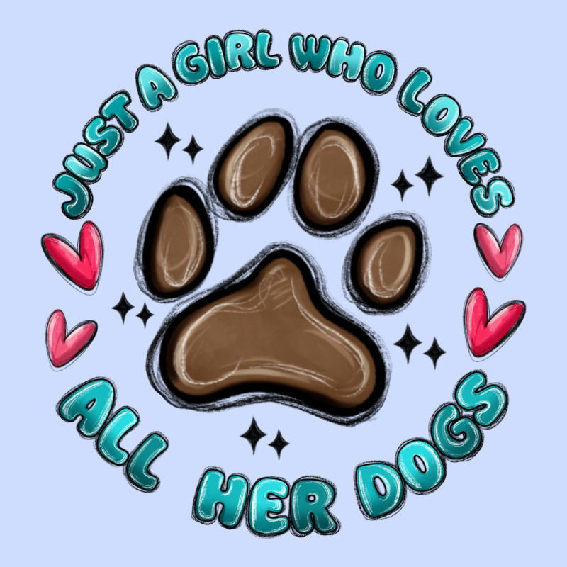 Just A Girl Who Loves All Her Dogs Urban Heavy Tee by MaliasSmallBusiness | Teevron
