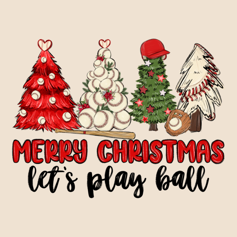 Merry Christmas Let S Play Ball Baseball Urban Heavy Tee by MaliasSmallBusiness | Teevron