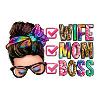 wife mom boss messy bun | Teevron