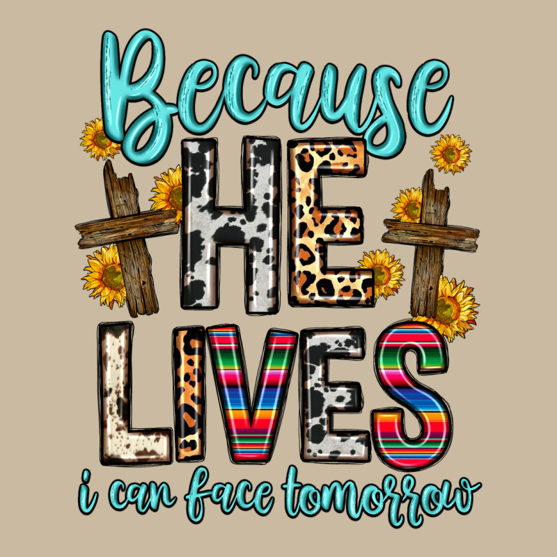 Because He Lives I Can Face Tomorrow Long Sleeve Tee by Zillion Design Studio | Teevron