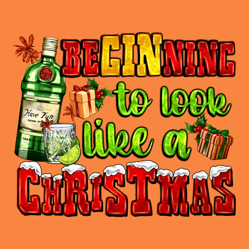 Beginning To Look Like A Christmas With Gin And Gifts Premium Sweatshirt by AdoDesignShop | Teevron
