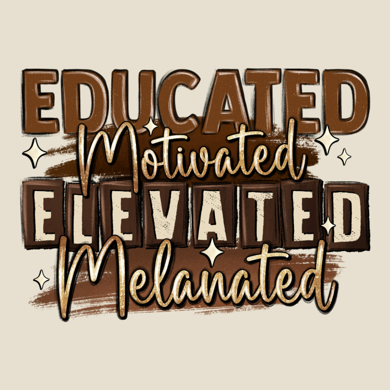 Educated Motivated Elevated Melanated Urban Heavy Tee by MaliasSmallBusiness | Teevron