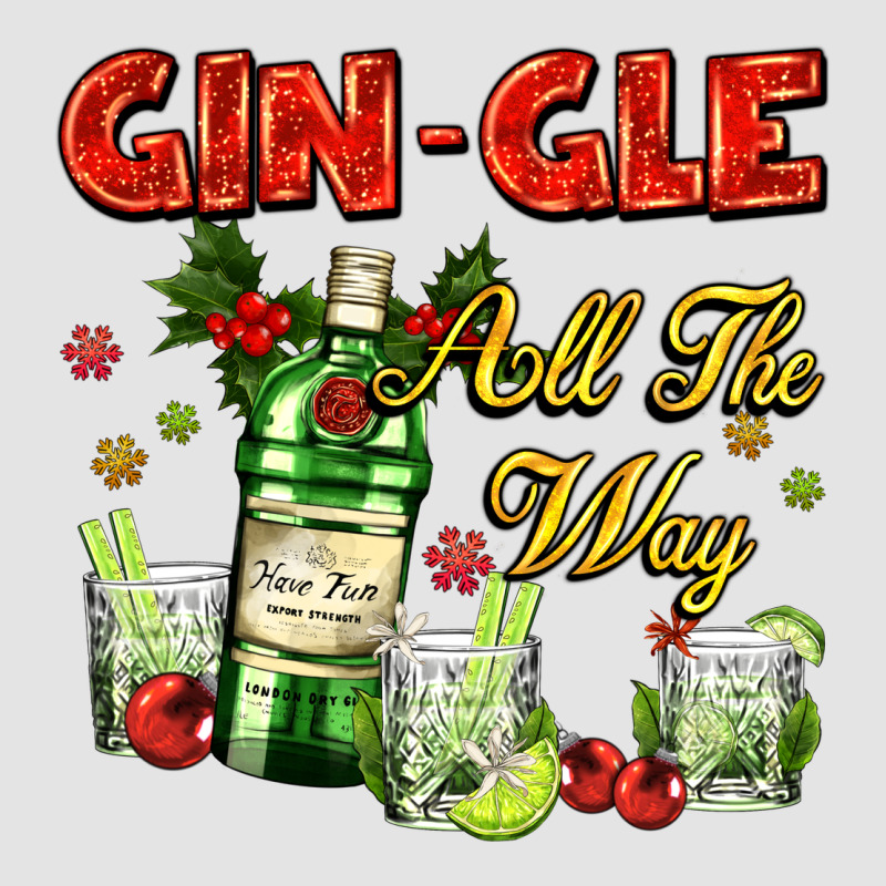 Gin`gle All The Way With Bottle And Cocktails Premium Sweatshirt by AdoDesignShop | Teevron