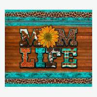 Mom Life Leopard Cowhide Turquoise Aztec Urban Heavy Tee | Teevron