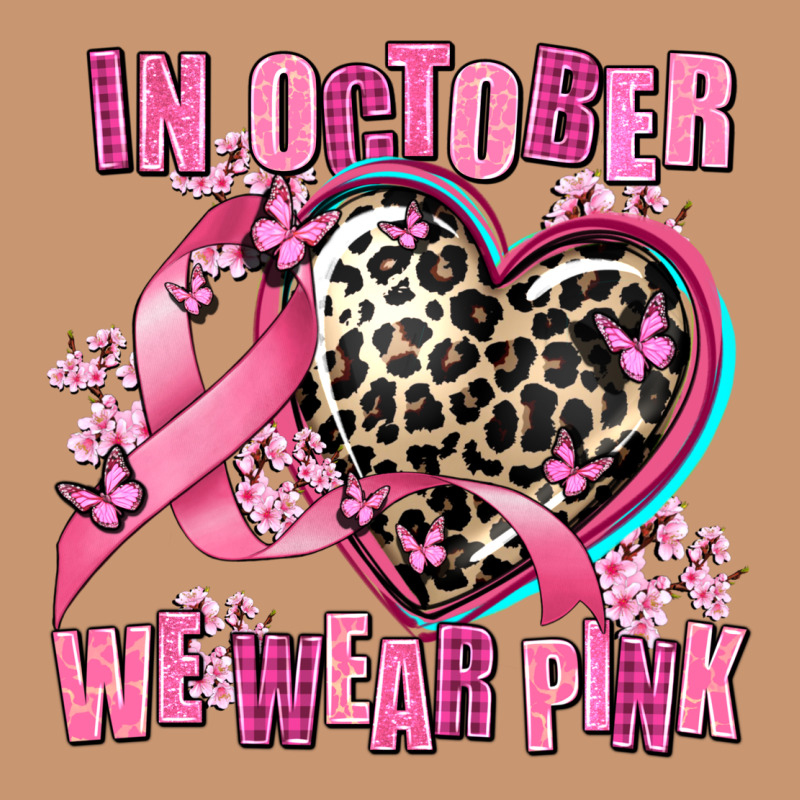 Western Leopard  In October We Wear Pink Heart Heavyweight Hoodie by AdoDesignShop | Teevron