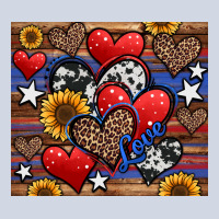 4th Of July American Hearts Premium Sweatshirt | Teevron