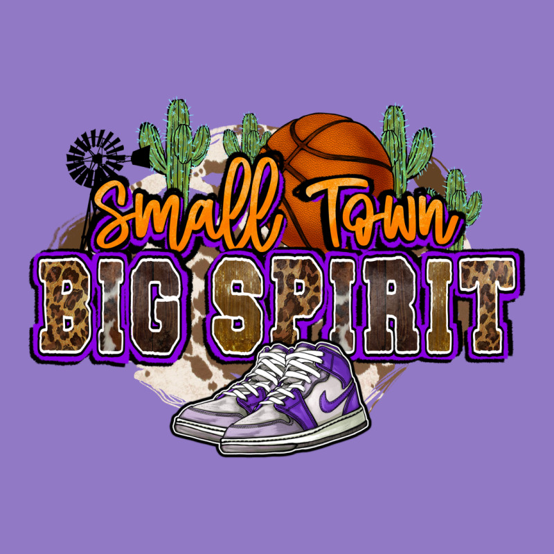 Small Town Big Spirit Basketball Urban Hoodie by NancyCooperArtShop | Teevron