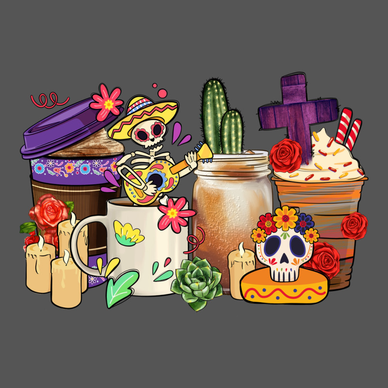 Mexican Dia De Los Muertos Coffee Cups Zipper Hoodie by CTS Tumbler Store | Teevron