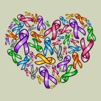 Cancer Ribbon Heart Heavyweight Hoodie | Teevron