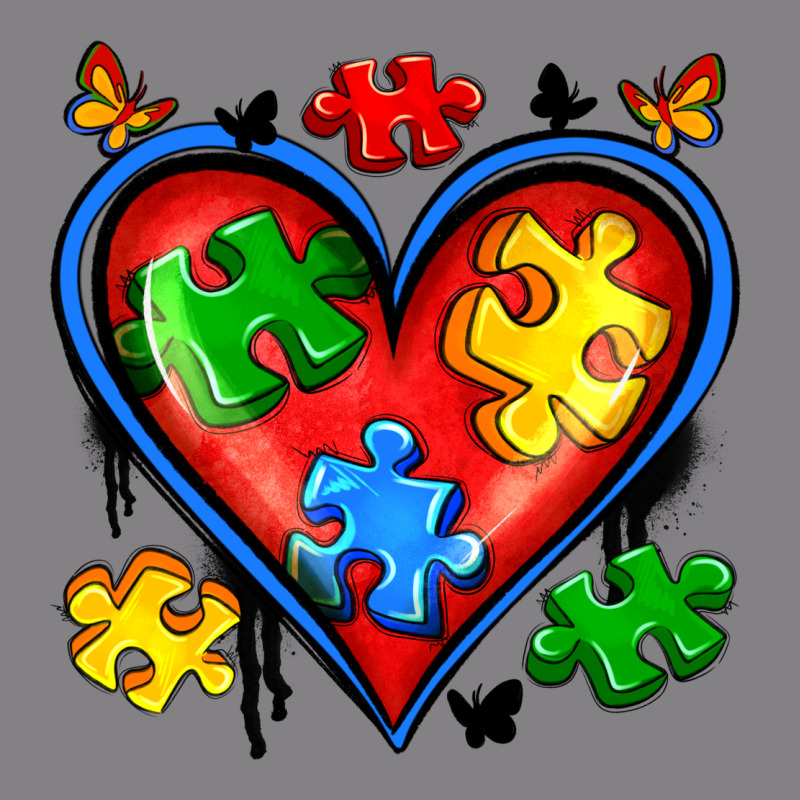 Autism Heart Heavyweight Hoodie by Artiststas | Teevron