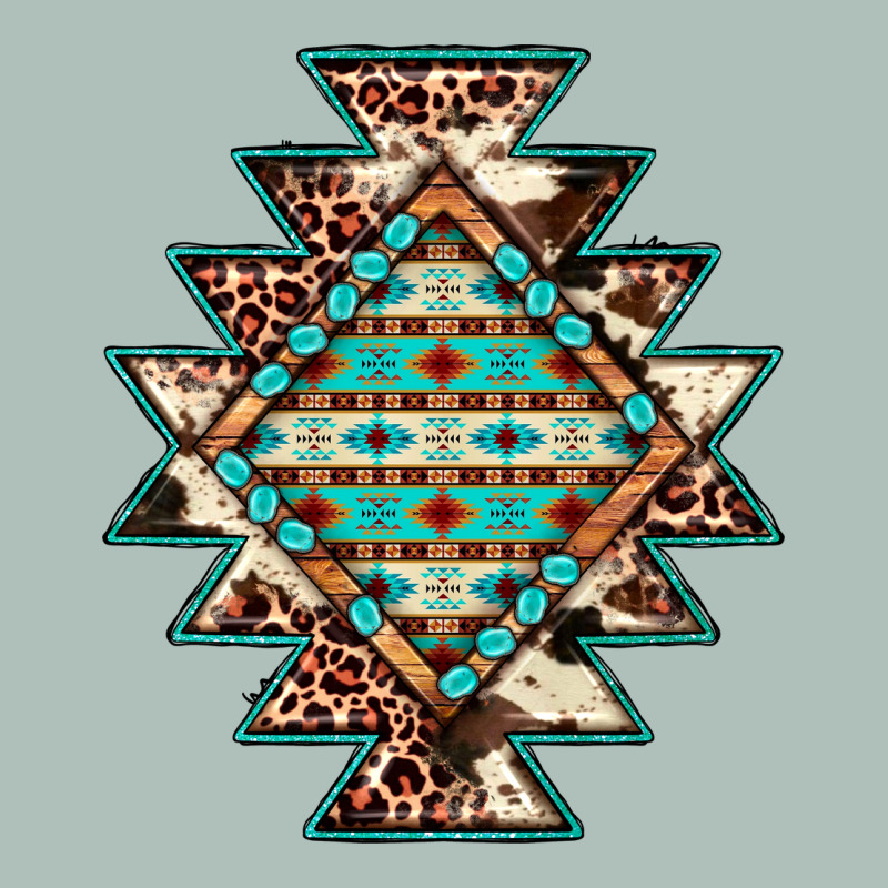 Cowhide Leopard Gemstone Aztec Heavyweight Hoodie by JahusDesignShop | Teevron