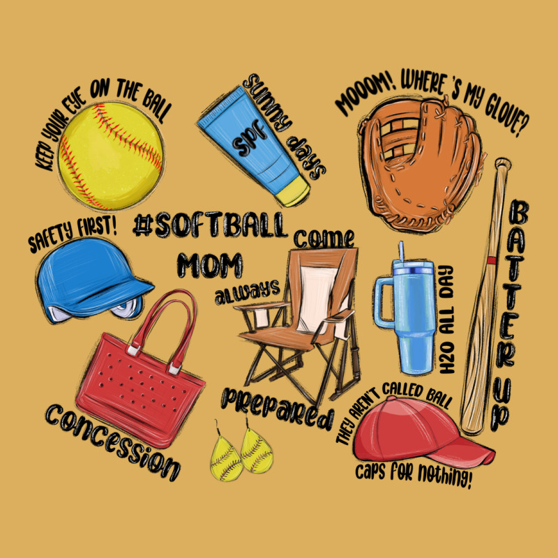 Softball Mom Premium Hoodie by MaliasSmallBusiness | Teevron