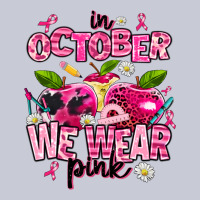 In October We Wear Pink Teachers Heavyweight Hoodie | Teevron