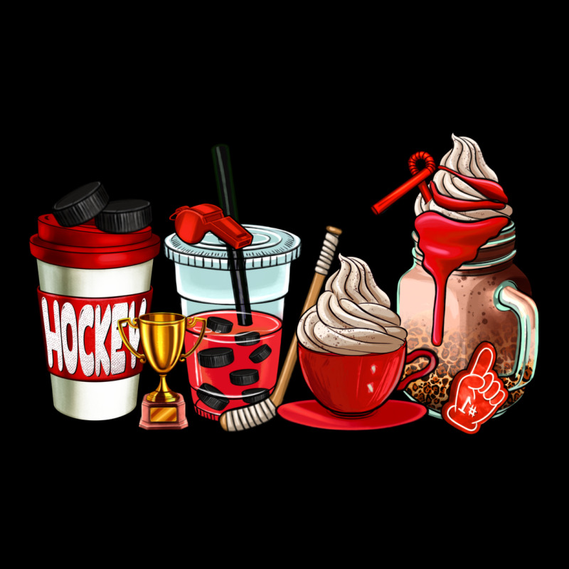 Hockey Coffee Cups Long Sleeve Tee by AdoDesignShop | Teevron