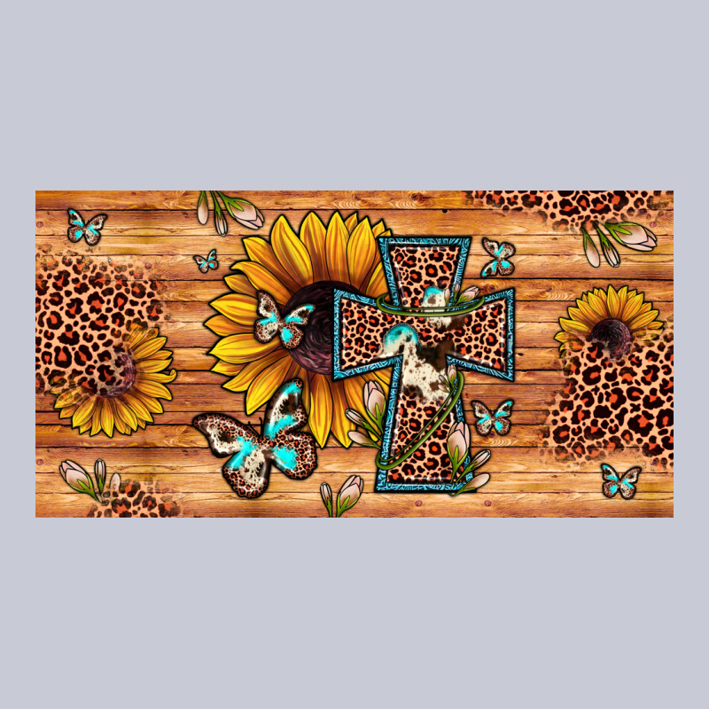 Leopard Cross Butterfly Sunflower Heavyweight Hoodie by JahusDesignShop | Teevron