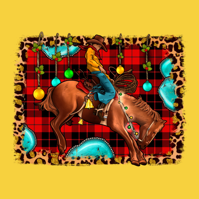 Christmas Rodeo Cowboy Premium Sweatshirt by JahusDesignShop | Teevron