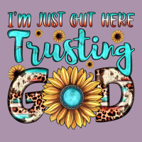 I'm Just Out Here Trusting God Heavyweight Hoodie | Teevron