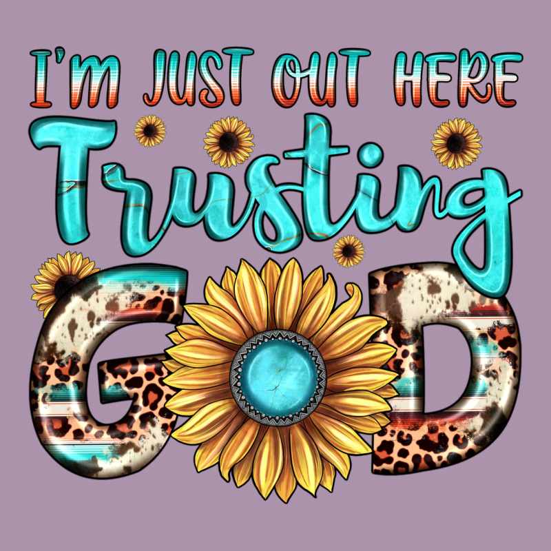 I'm Just Out Here Trusting God Heavyweight Hoodie by JahusDesignShop | Teevron