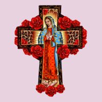 Lady Of Guadalupe Rose Cross, Ladies Tee | Teevron