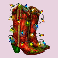 Christmas Western Boots With Lights Classic Tee | Teevron