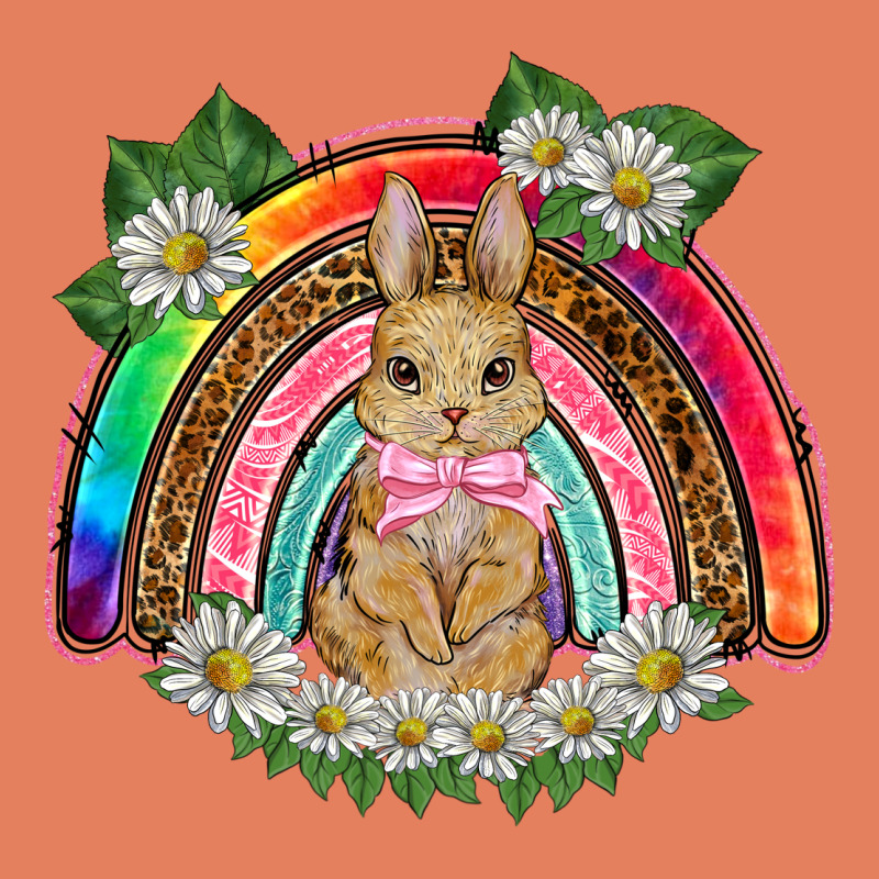 Easter Rabbit Rainbow Classic Tee by BarkalooDesign | Teevron
