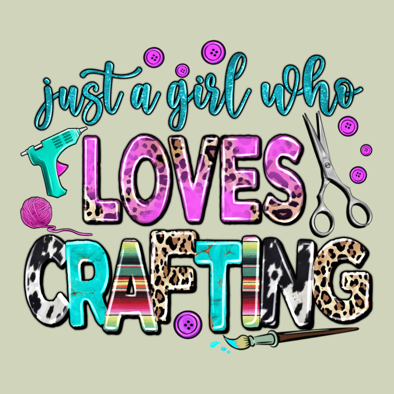 Just A Girl Who Loves Crafting Heavyweight Hoodie by AdoDesignShop | Teevron