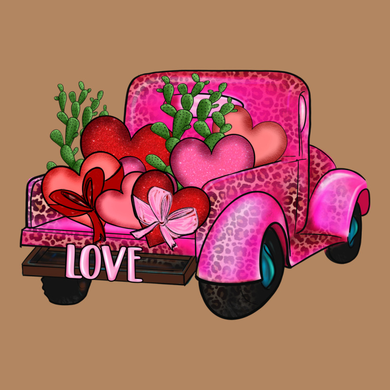 Valentine's Day Heart Cactus Truck Long Sleeve Tee by RanaPortraitStore | Teevron