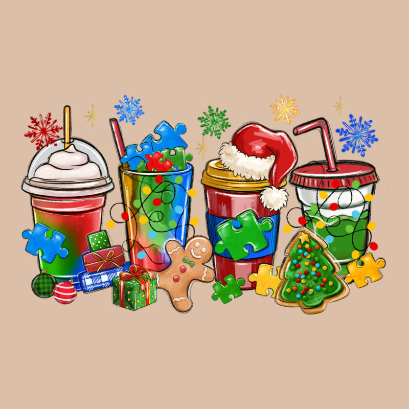 Autism Awareness Christmas Coffee Urban Heavy Tee by MaliasSmallBusiness | Teevron