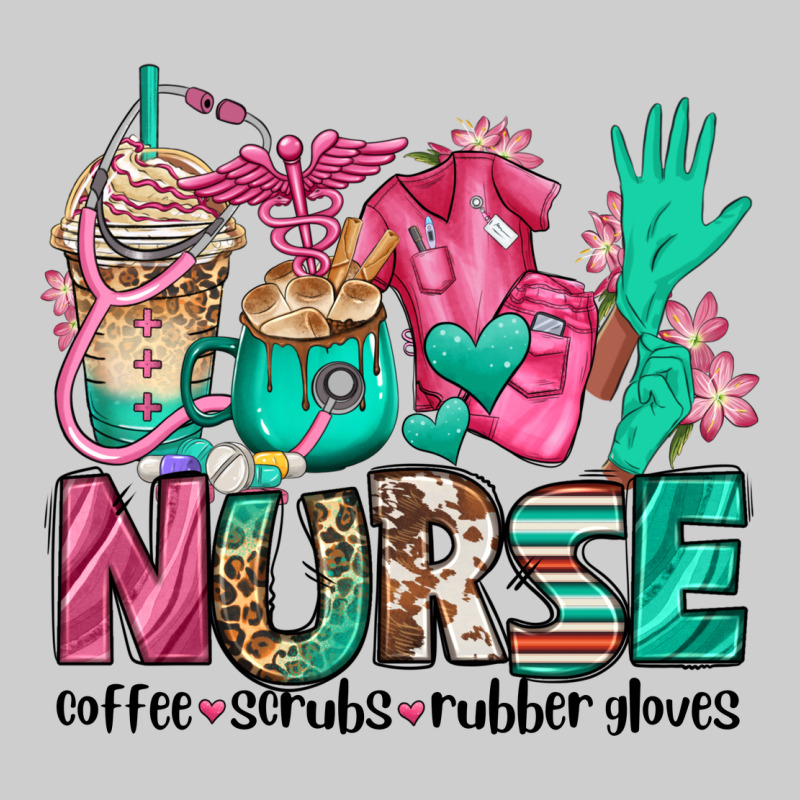 Nurse Coffee Scrubs Rubber Gloves Premium Sweatshirt by Jasminsmagicworld | Teevron