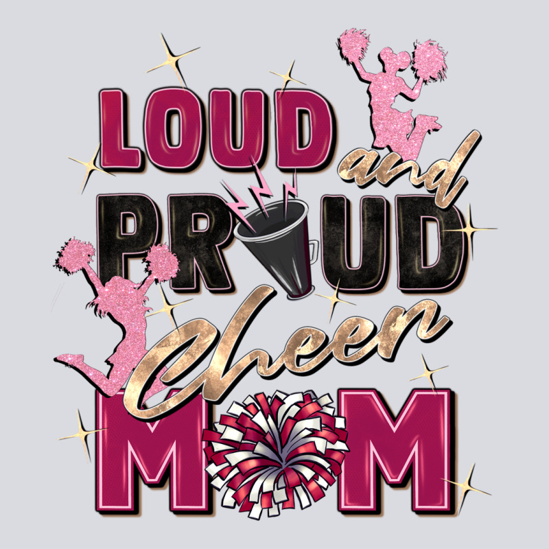 Loud And Proud Cheer Mom Zipper Hoodie by Zillion Design Studio | Teevron
