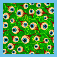 Halloween Eye Balls Seamless Pattern Premium Sweatshirt | Teevron