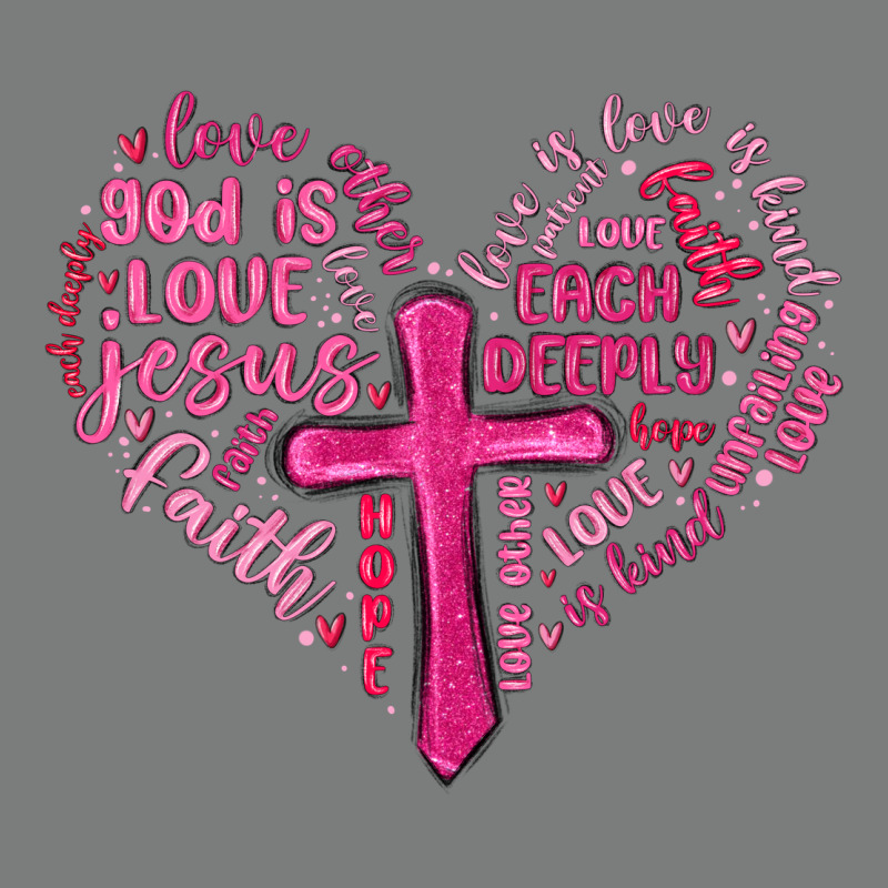 Jesus Is Love Heart Cross Valentines Day Premium Hoodie by MaliasSmallBusiness | Teevron