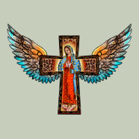 Our Lady Of Guadalupe Cross With Wings Ladies Tee | Teevron